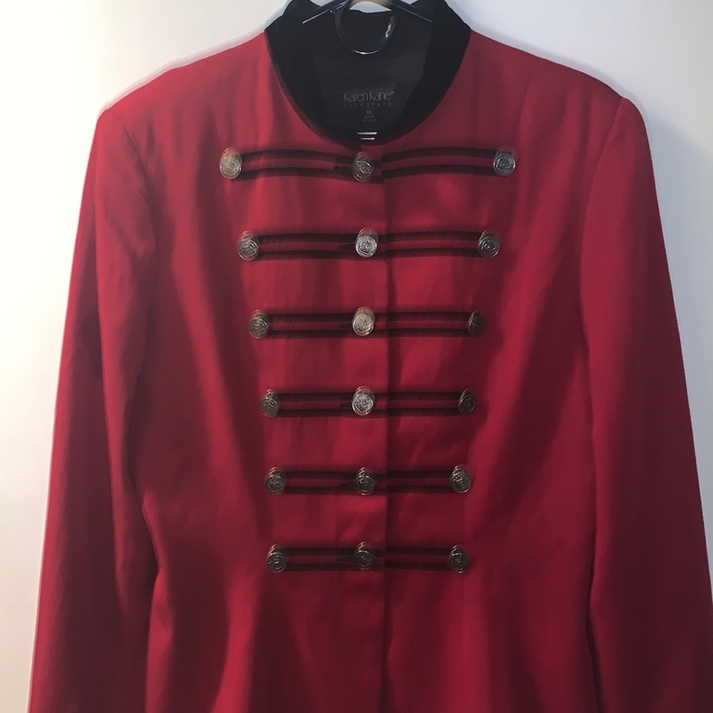 Karen Kane Vintage 90 Red Jacket - Picture 2 of 6